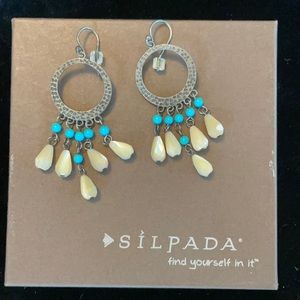 Silpada Turquoise and Silver Earrings